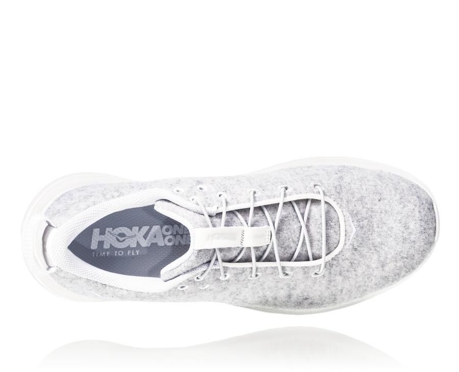 Hoka One One Løbesko Dame - Hupana Flow Wool - Grå - 485123UHC